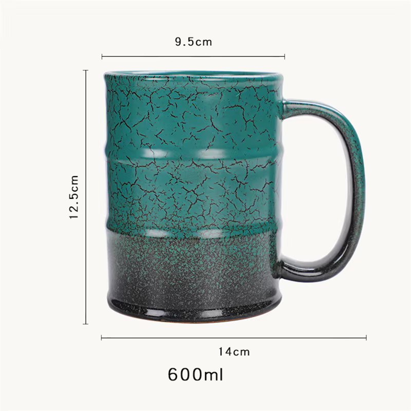 Tasse à café en céramique de grande capacité 600ml