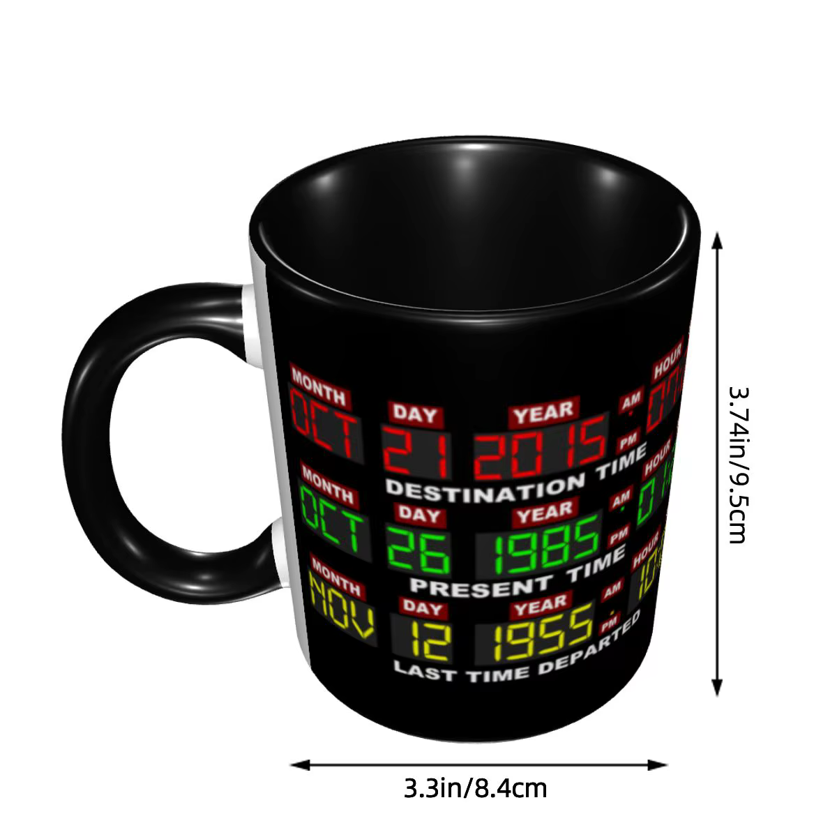 Circuits de temps personnalisés sur tasse bricolage retour vers le futur