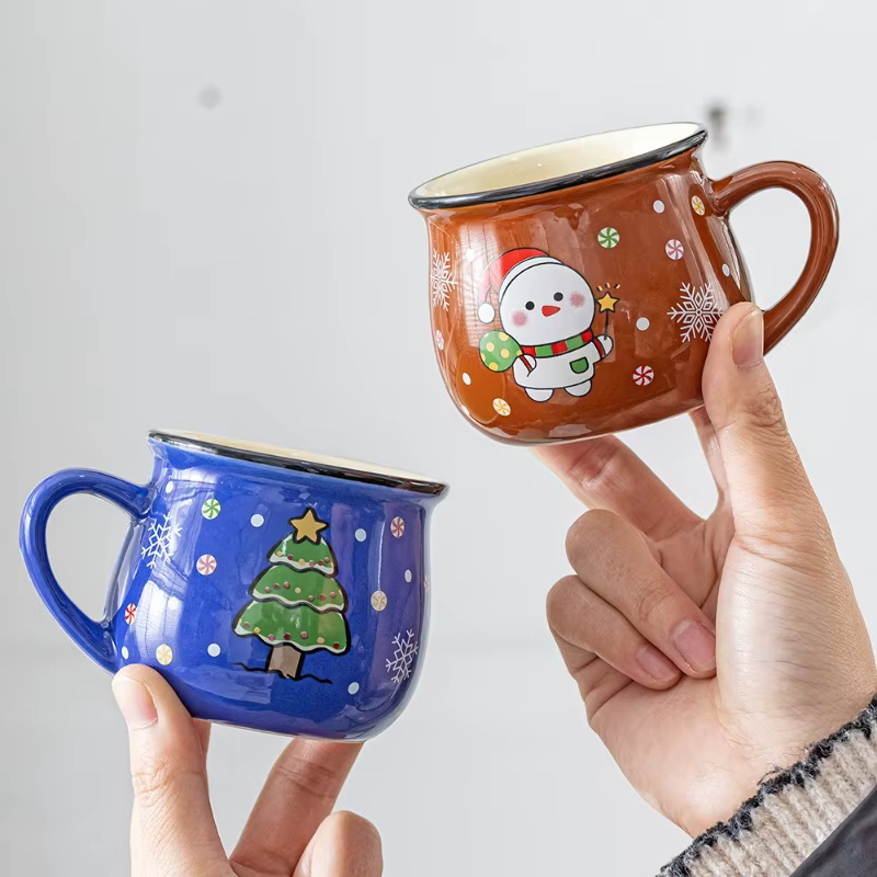 Tasses de noël en céramique de 150ML