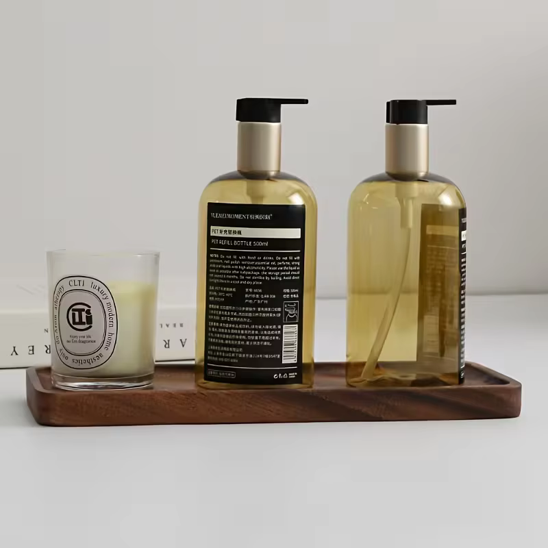 Plateau rectangulaire en bois naturel pour fruits