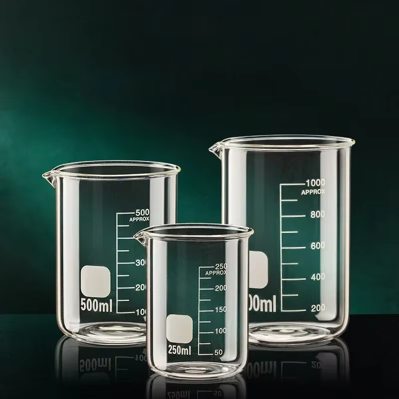 Tasse à mesurer en verre à haute teneur en Borosilicate