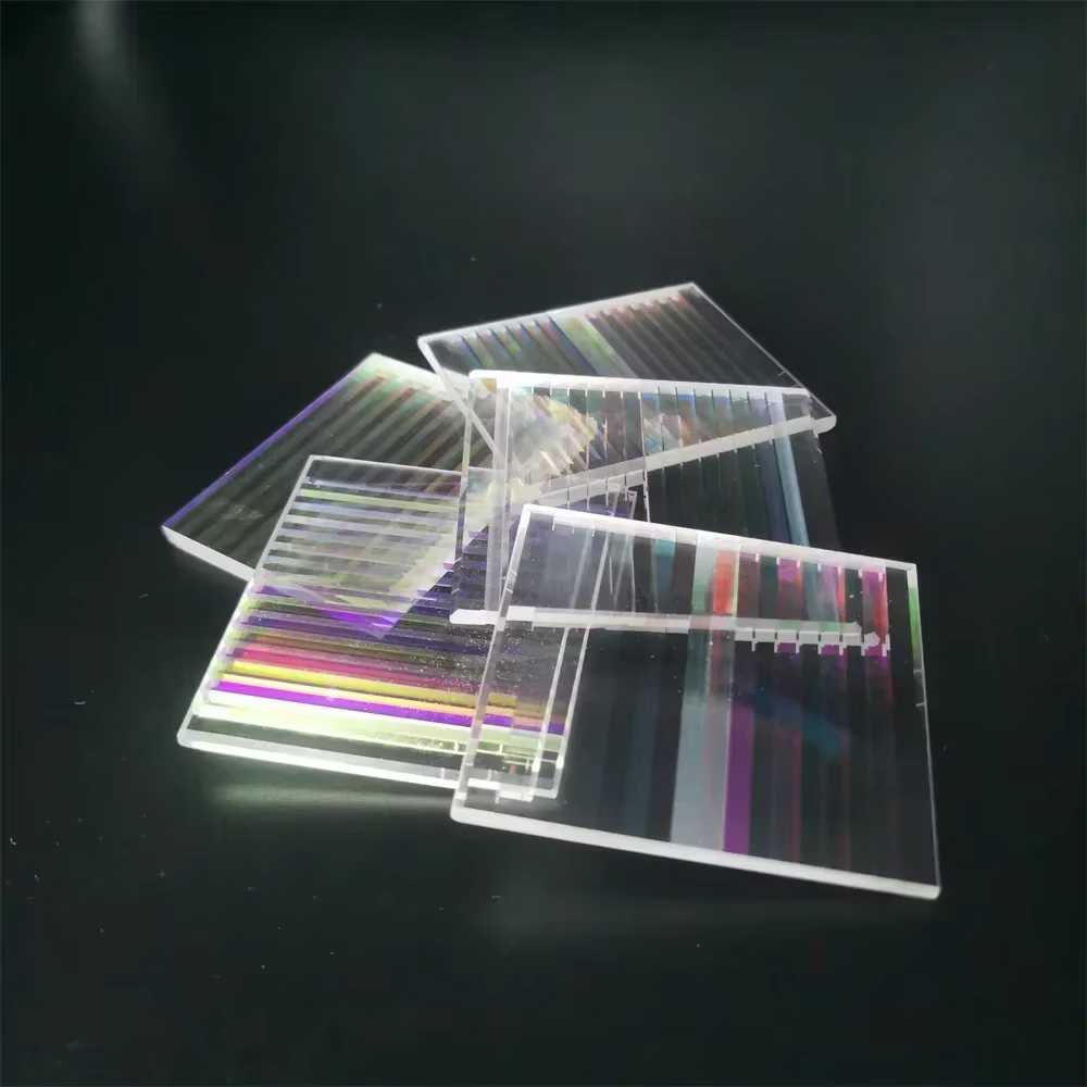 Verre optique décoratif à prisme dichroïque défectueux, pour fête, décoration de la maison, Art, bricolage, Science, physique, recherche, 50x45mm/48x41mm