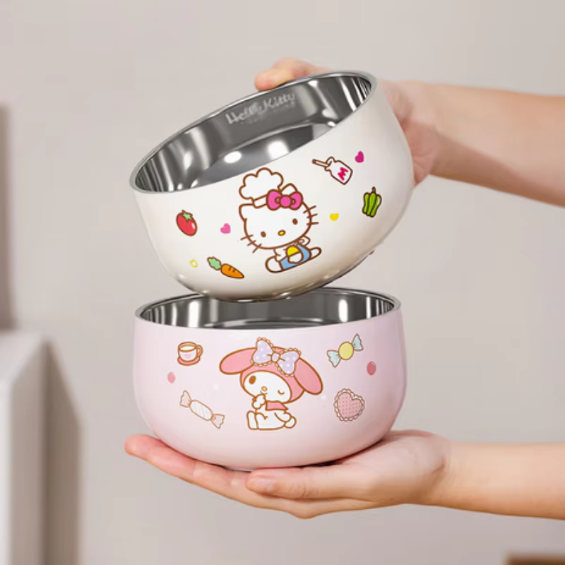 Bol à riz pour Sanrio Kawaii Hello Kitty Kuromi