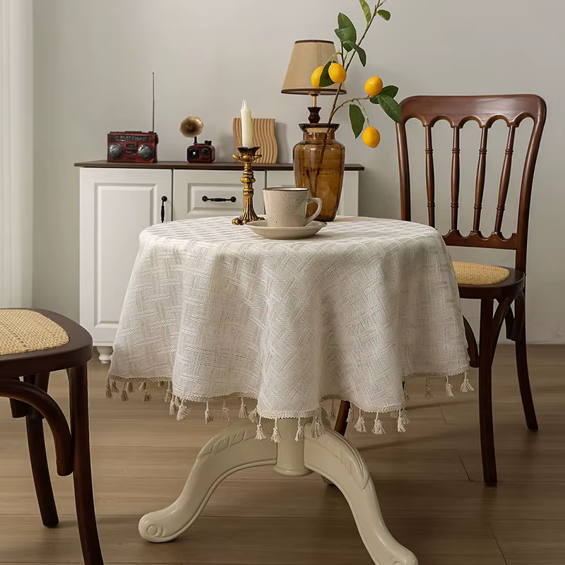 Nappe rectangulaire japonaise Beige