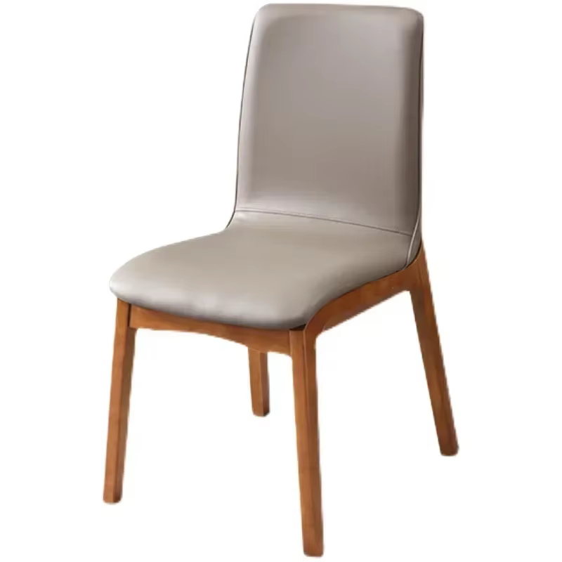 Chaise d'ordinateur ergonomique moderne avec cadre en bois massif, coussin à bloc souple, éponge de jeu élevée, meubles de salle à manger et de maison