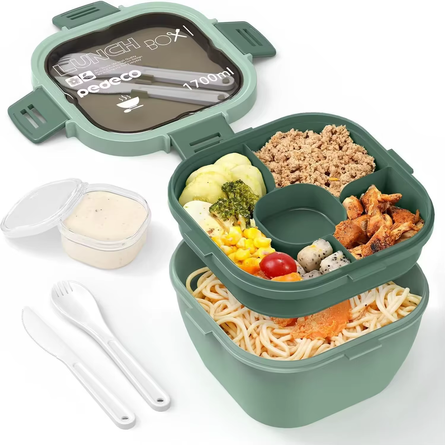 Récipient à salade tout-en-un-grand bol à salade