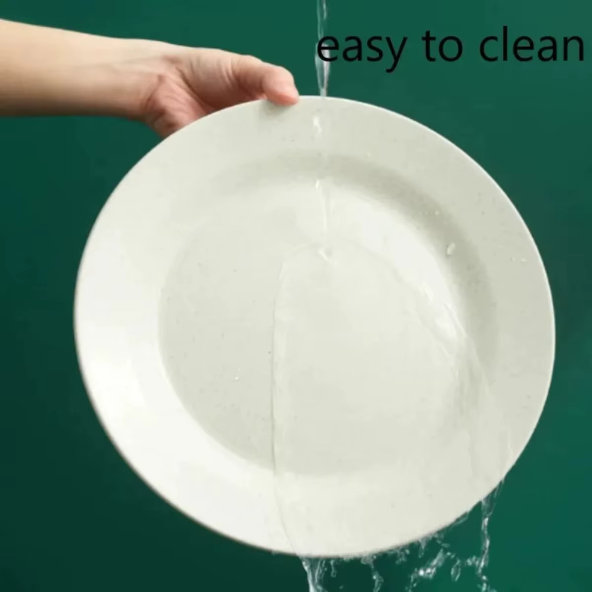 Lightweight Round Dinner Plates Reusable Unbreakable Steak Pizza Fruit
