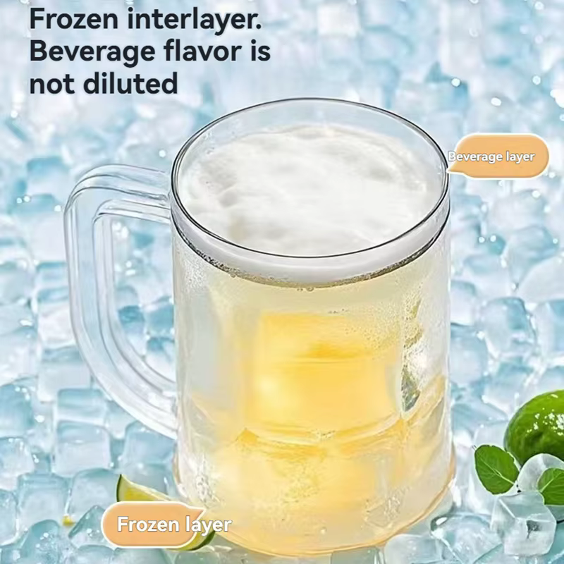 Verre de bière réfrigéré d'été
