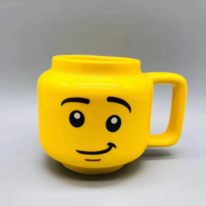 Tasses en céramique drôles dessin animé café lait thé tasse d'eau mignon drôle enfants boire Camping fête pique-nique