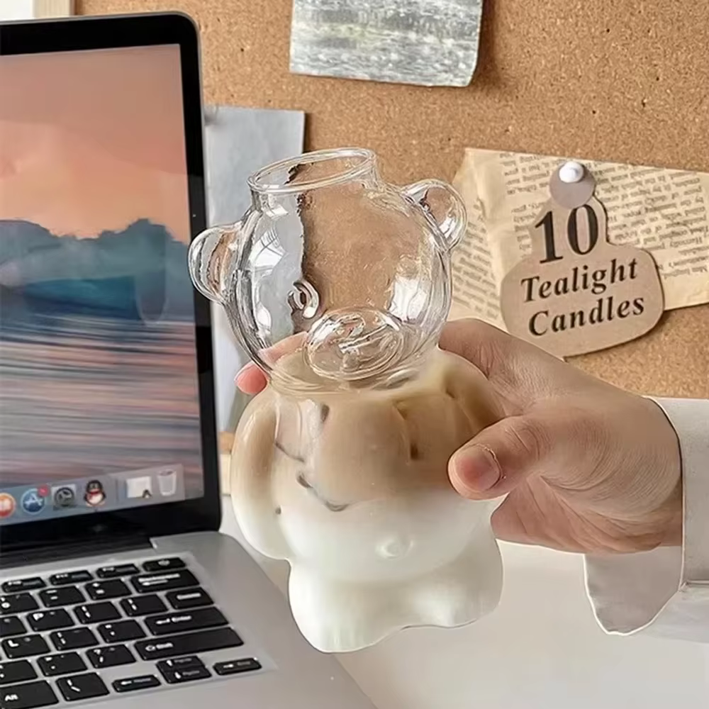 Tasse à café en forme d'ours de dessin animé