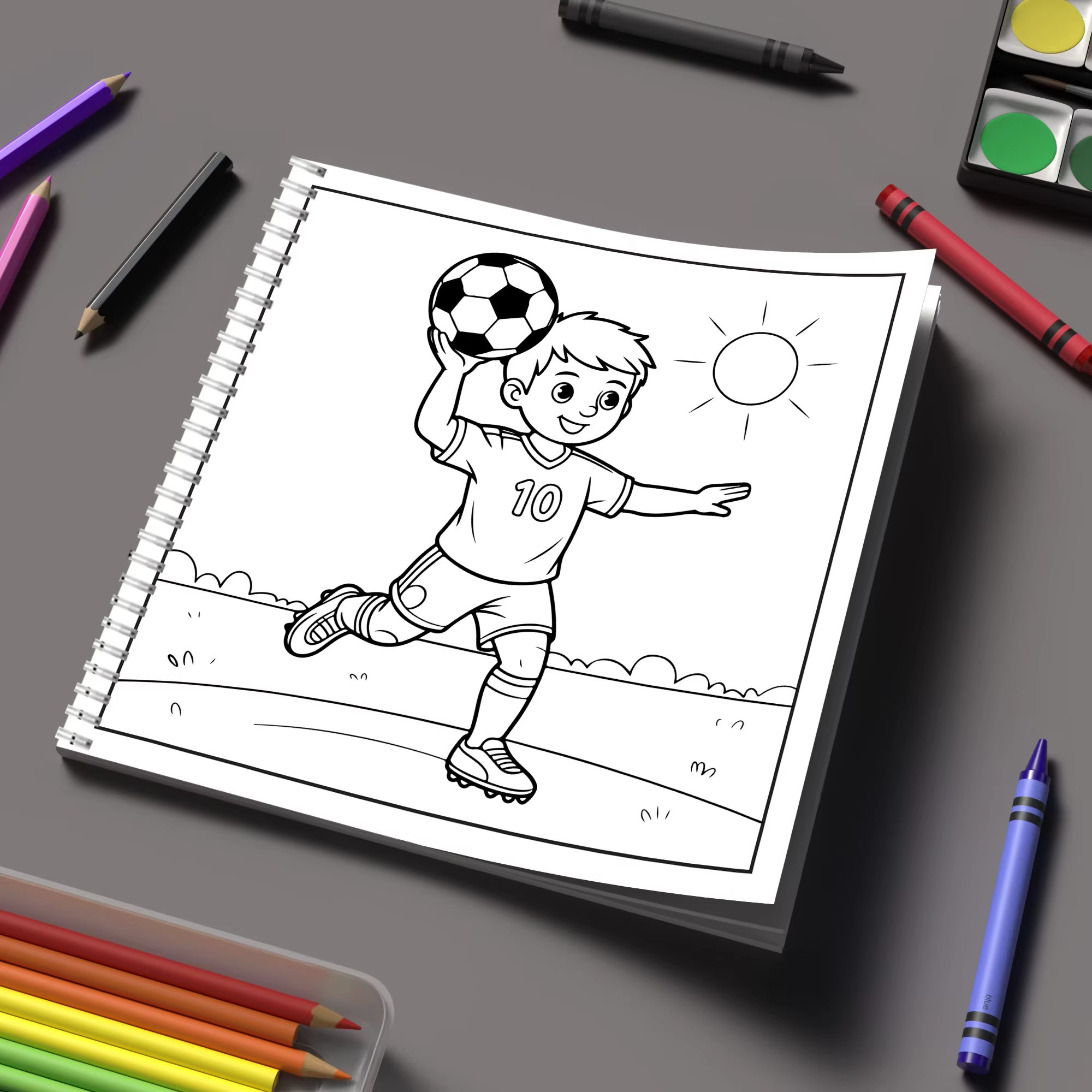 Livre de coloriage pour adultes Easy Soccer Bold-easy Patterns, livre de dessin mignon, cadeau idéal pour un anniversaire, la rentrée scolaire, fournitures artistiques
