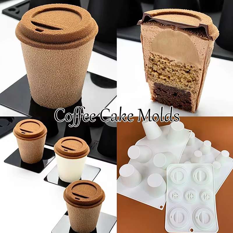 Moule à gâteau en Mousse au chocolat en Silicone