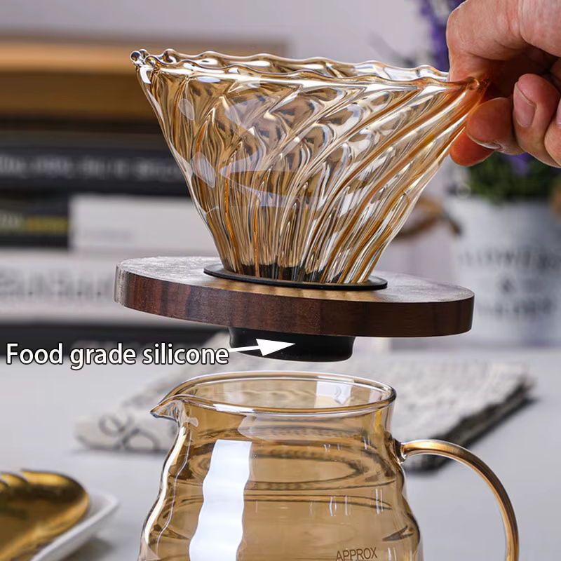 Cafetière brassurera en verre durable