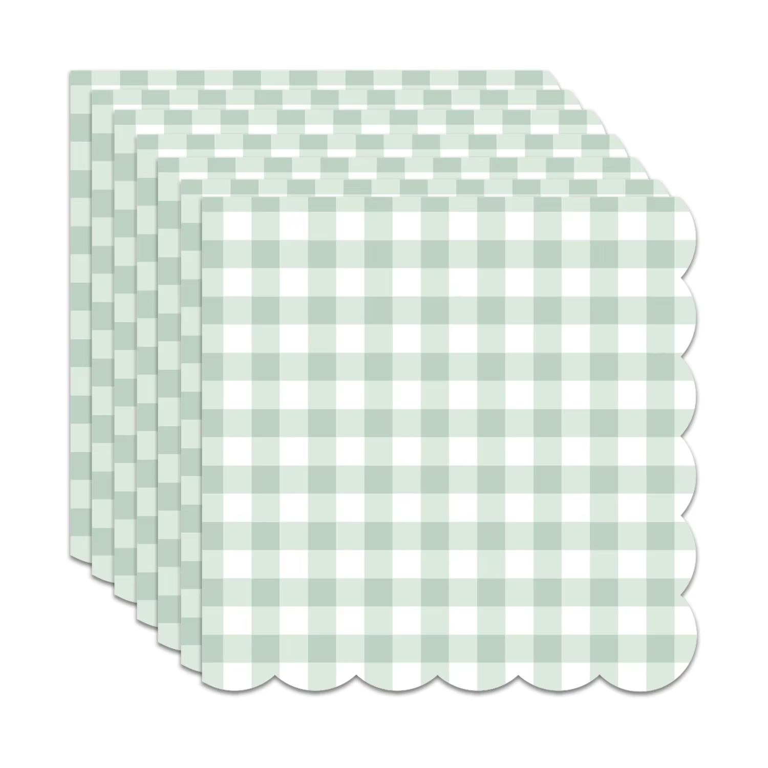 Nouvelle vaisselle de fête à thème en dentelle verte