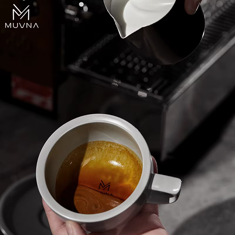 Ensemble de tasses à café en céramique MUVNA 280 ml avec soucoupe