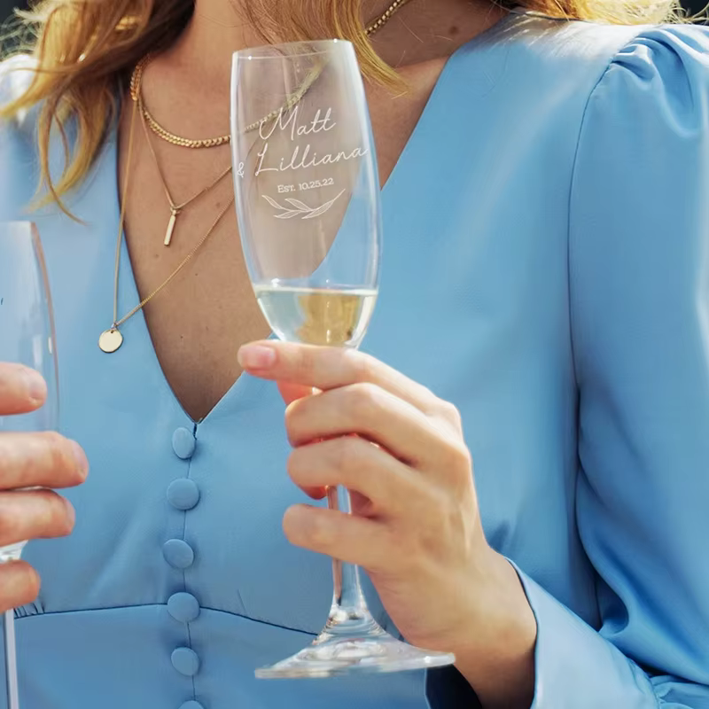 Flûte à Champagne personnalisée pour mariage
