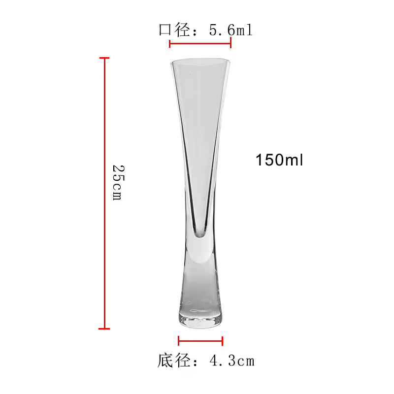 Tasse à Champagne en verre de cristal