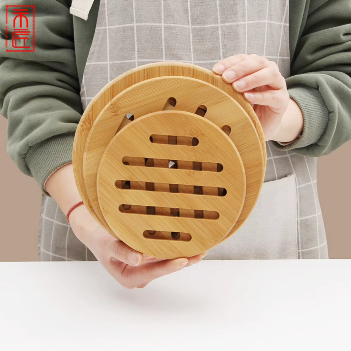 Napperon Portable, dessous de verre circulaire épais
