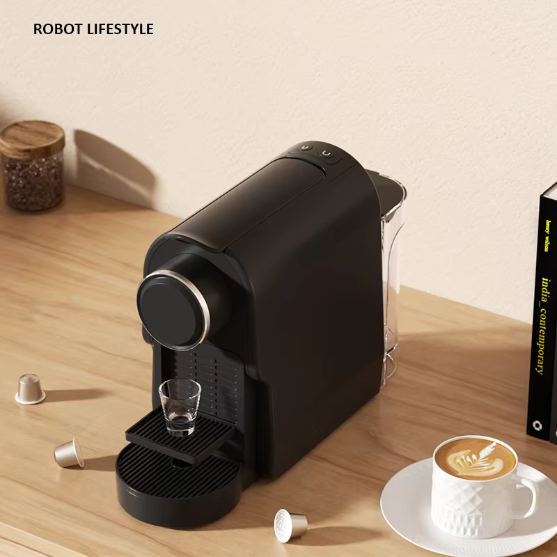 Machine à café expresso à capsules, petite machine à café automatique avec réservoir d'eau amovible de 650 ml, 20 bars, pour la maison, l'hôtel, le bureau