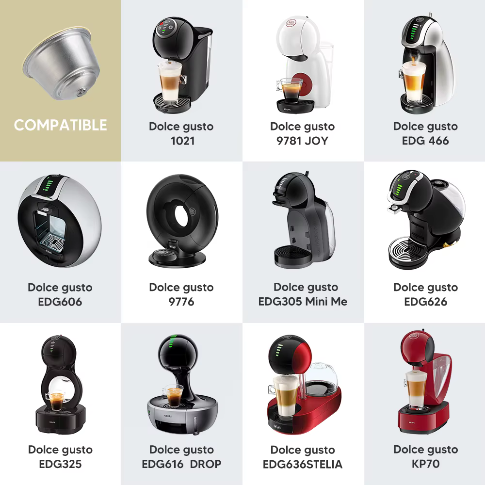 Dosette de café réutilisable en acier inoxydable