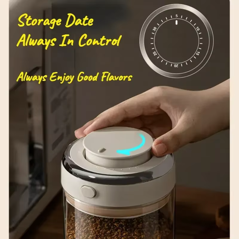 Bocaux de stockage hermétiques sous vide pour grains de café
