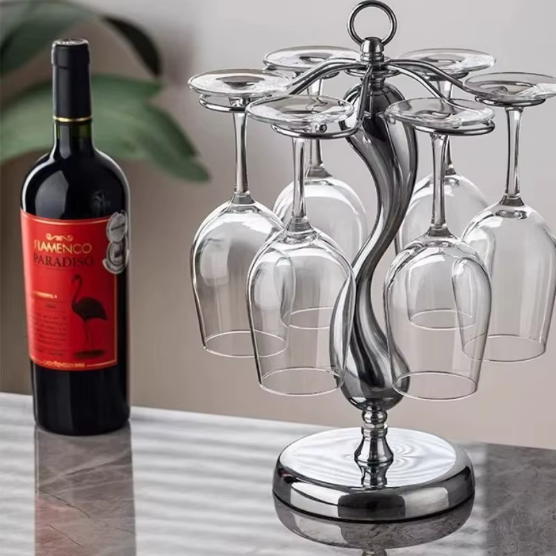 Présentoir de support de verre à vin de maison haut de gamme-support
