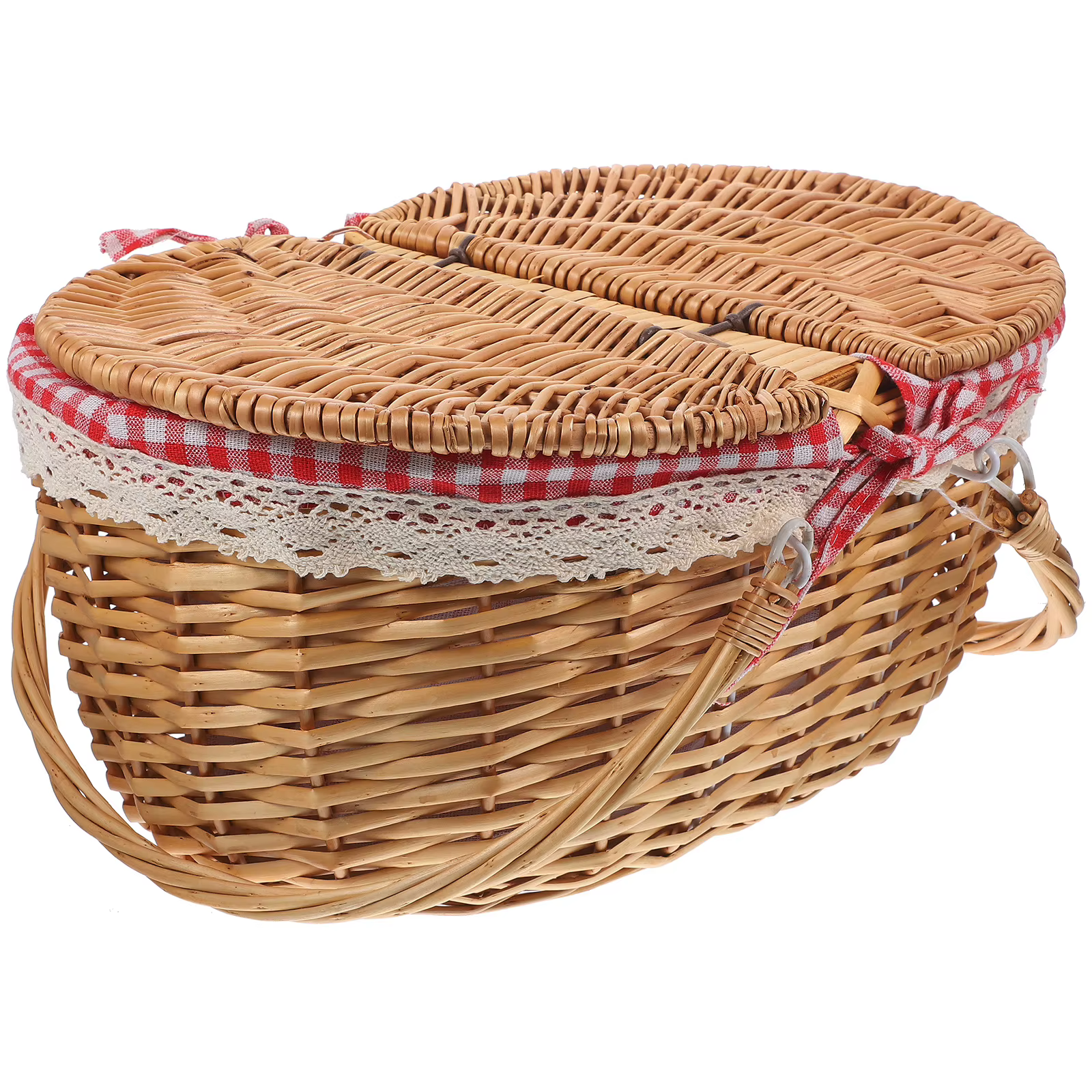 Panier de pique-nique en osier 38x28x18cm