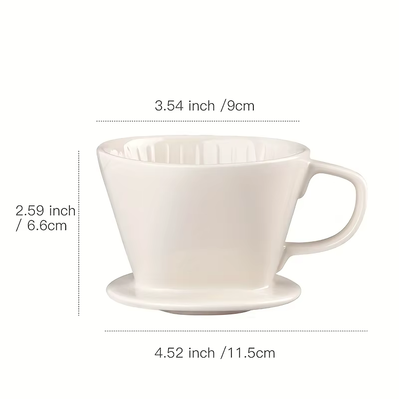 Filtre à café en forme d'éventail