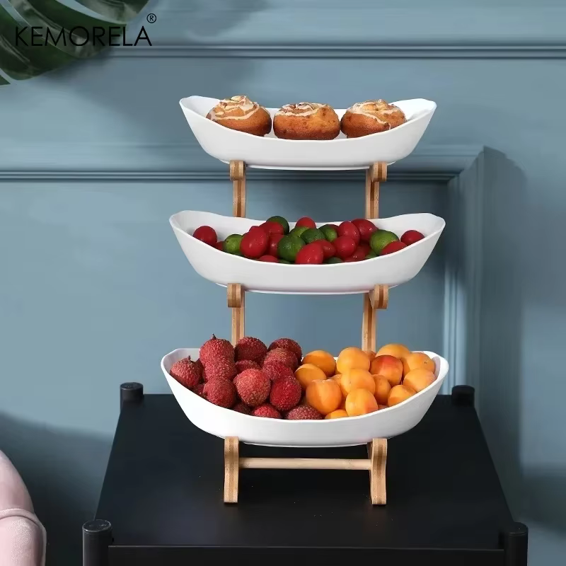 Assiette à fruits à 2/3 couches
