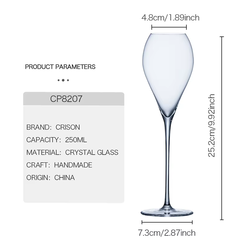 Verre à Champagne en cristal CRISON CP8207