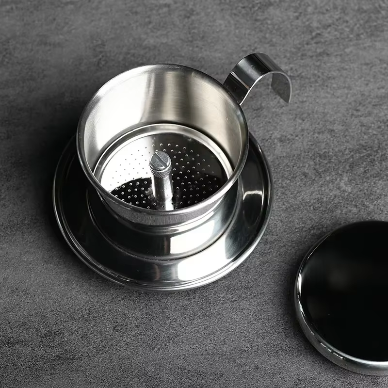 Filtre de tasse d'égouttement de café Phin vietnamien en acier inoxydable 304