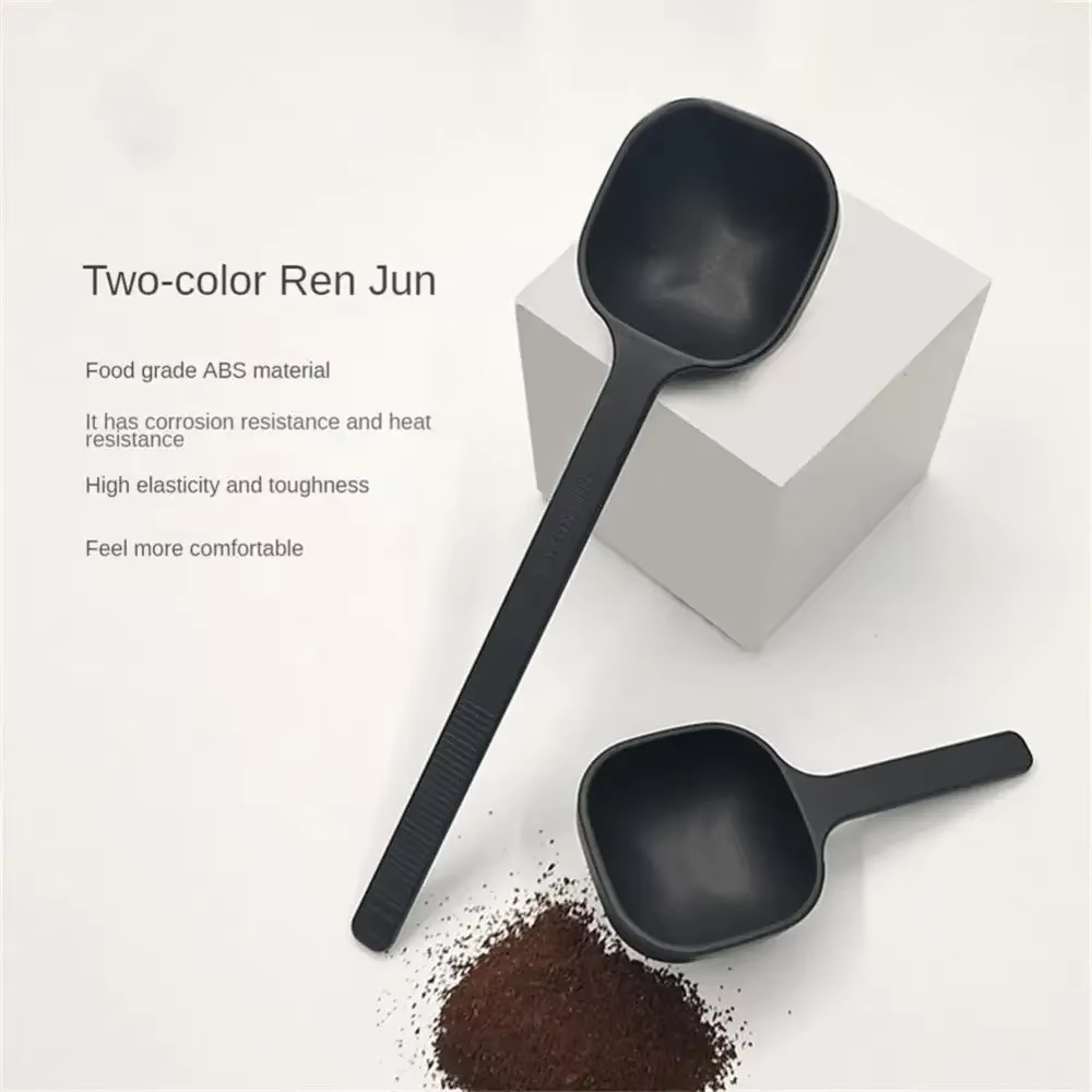 Nouveau cuillère à mesurer le café à double usage noir longue