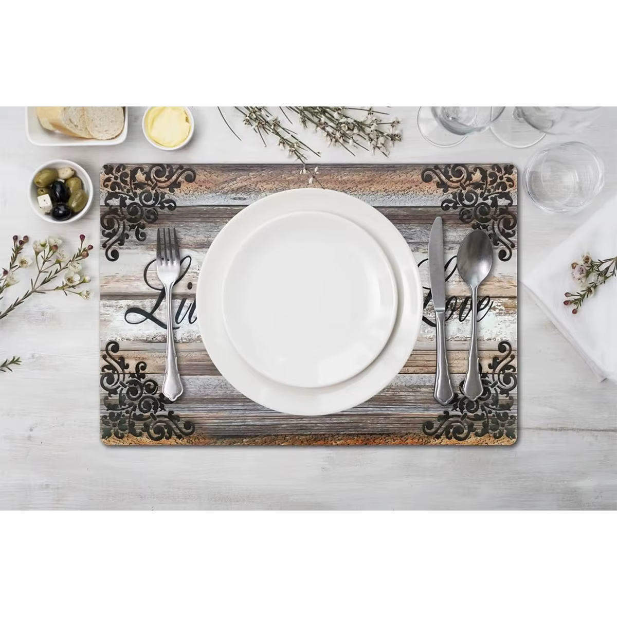 Ensemble de 4 sets de table rectangulaires