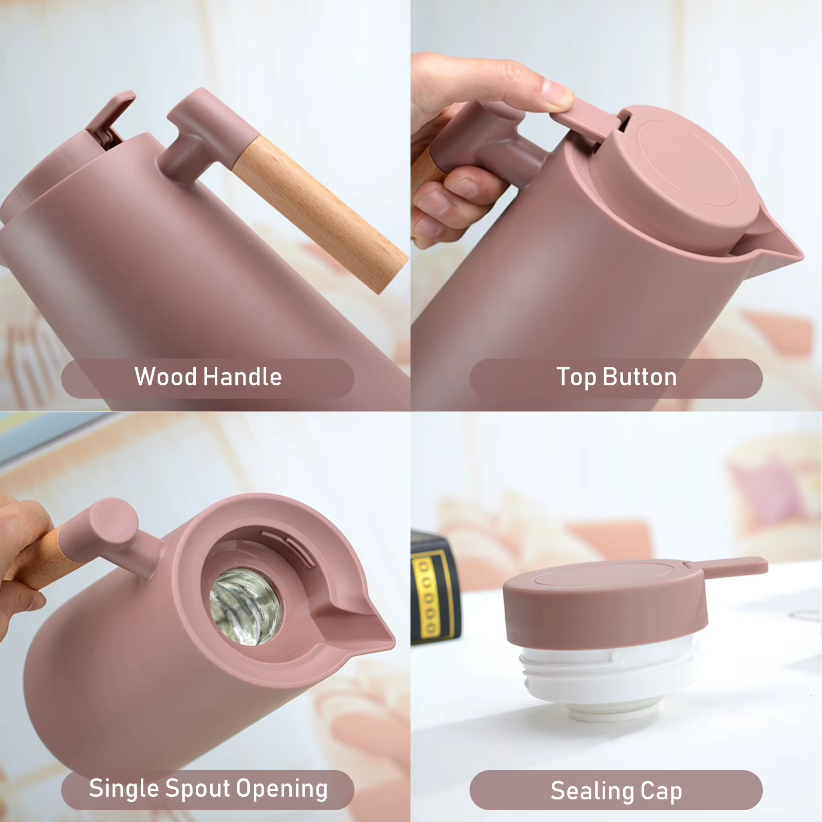 Carafe à café thermique sous vide à double paroi