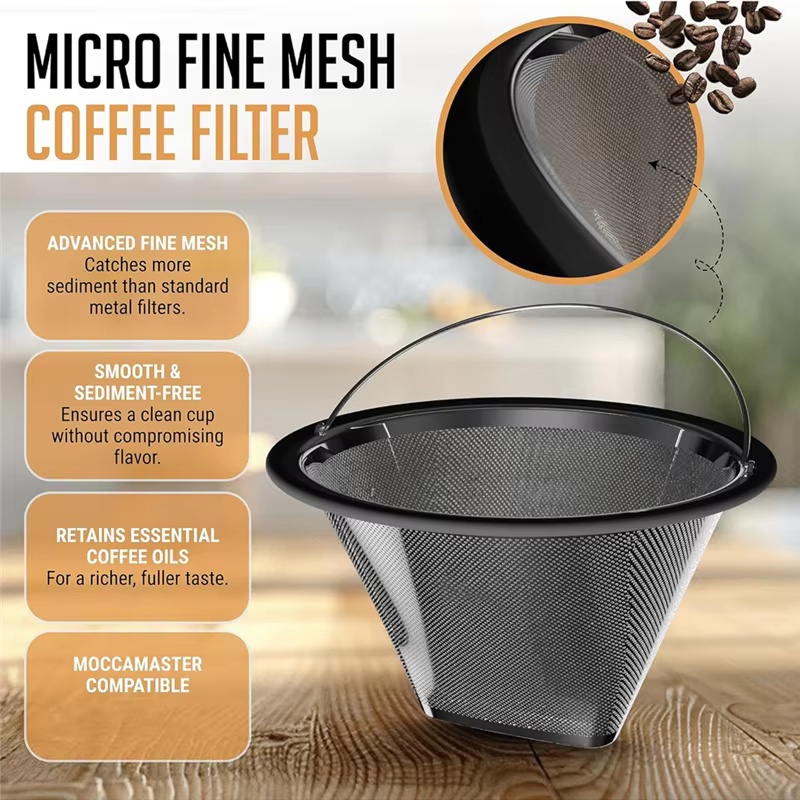 Filtre à café en acier inoxydable A74G