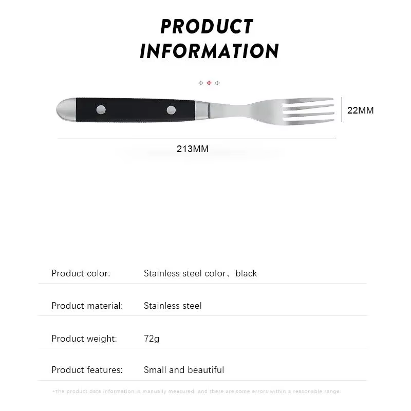 Ensemble de fourchettes à steak en acier inoxydable de haute qualité