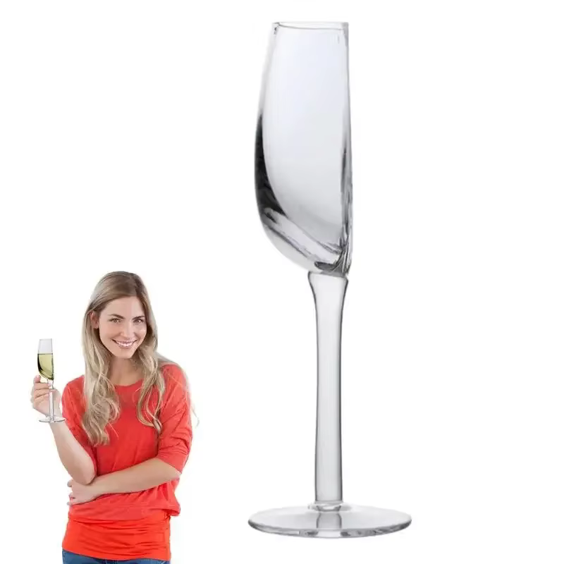 Verre à vin demi-rond en cristal