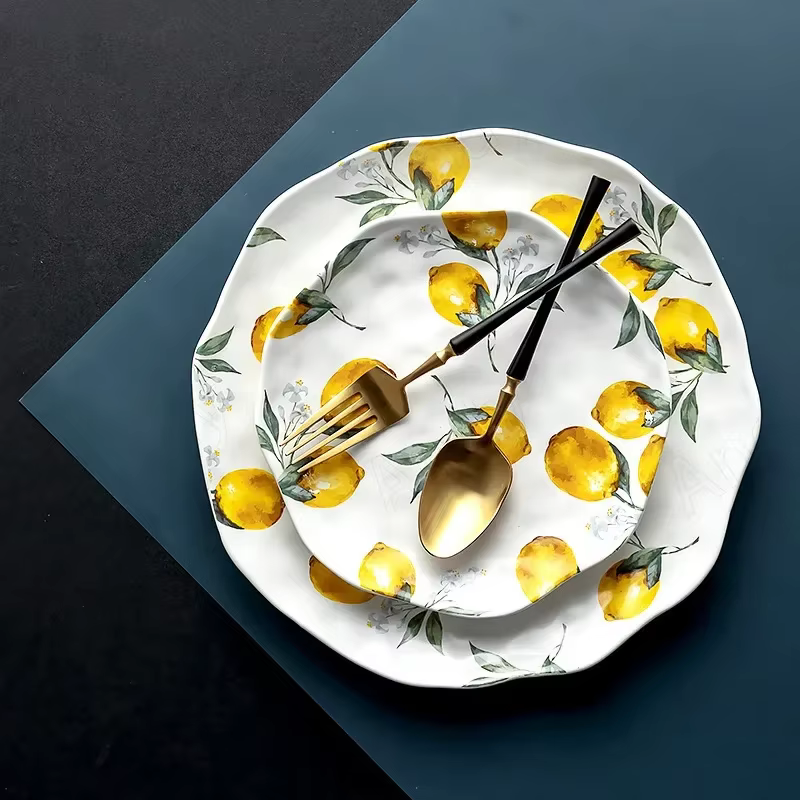 Assiette en céramique européenne créative