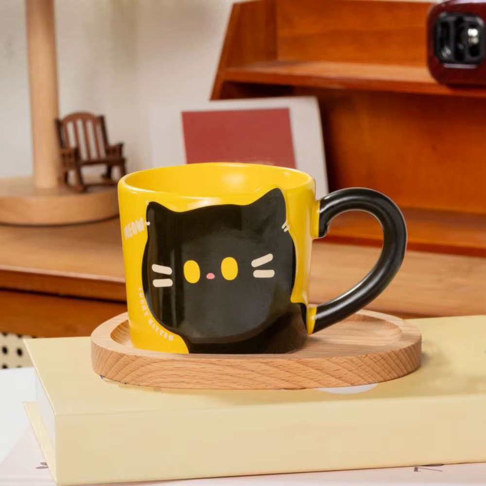 Tasse à café motif chat