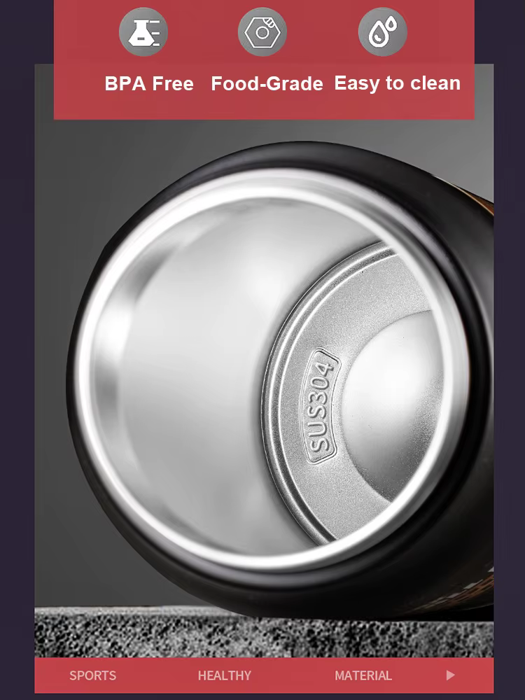 Thermos d'extérieur Portable en acier inoxydable 304