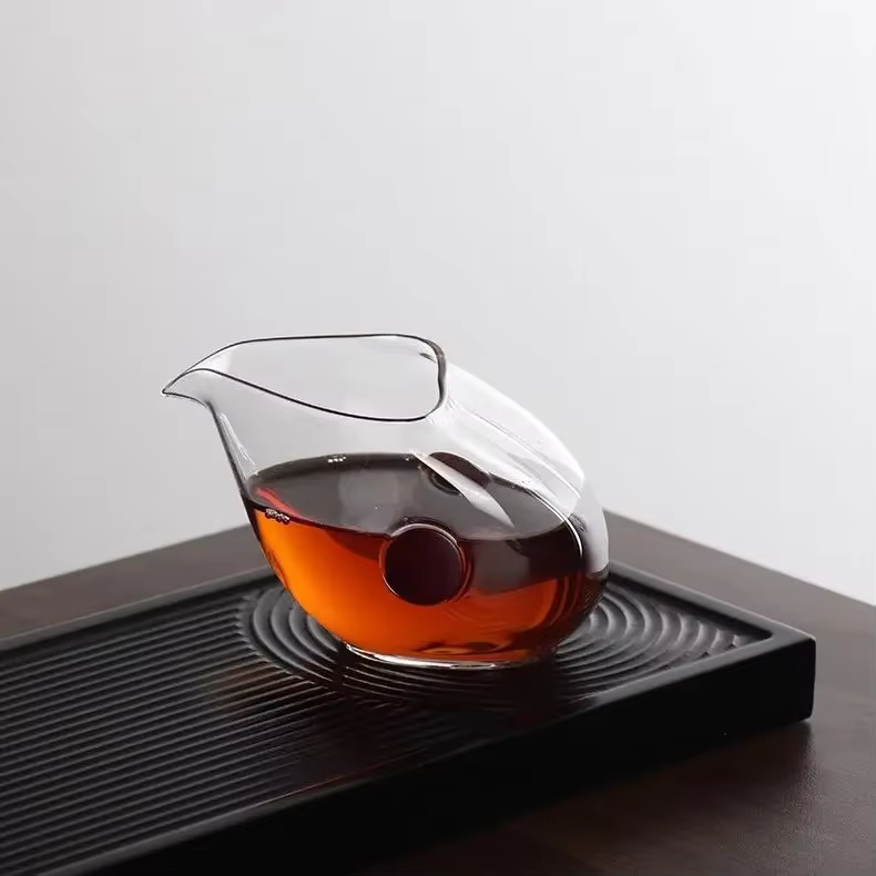 Distributeur de thé en verre à double oreille