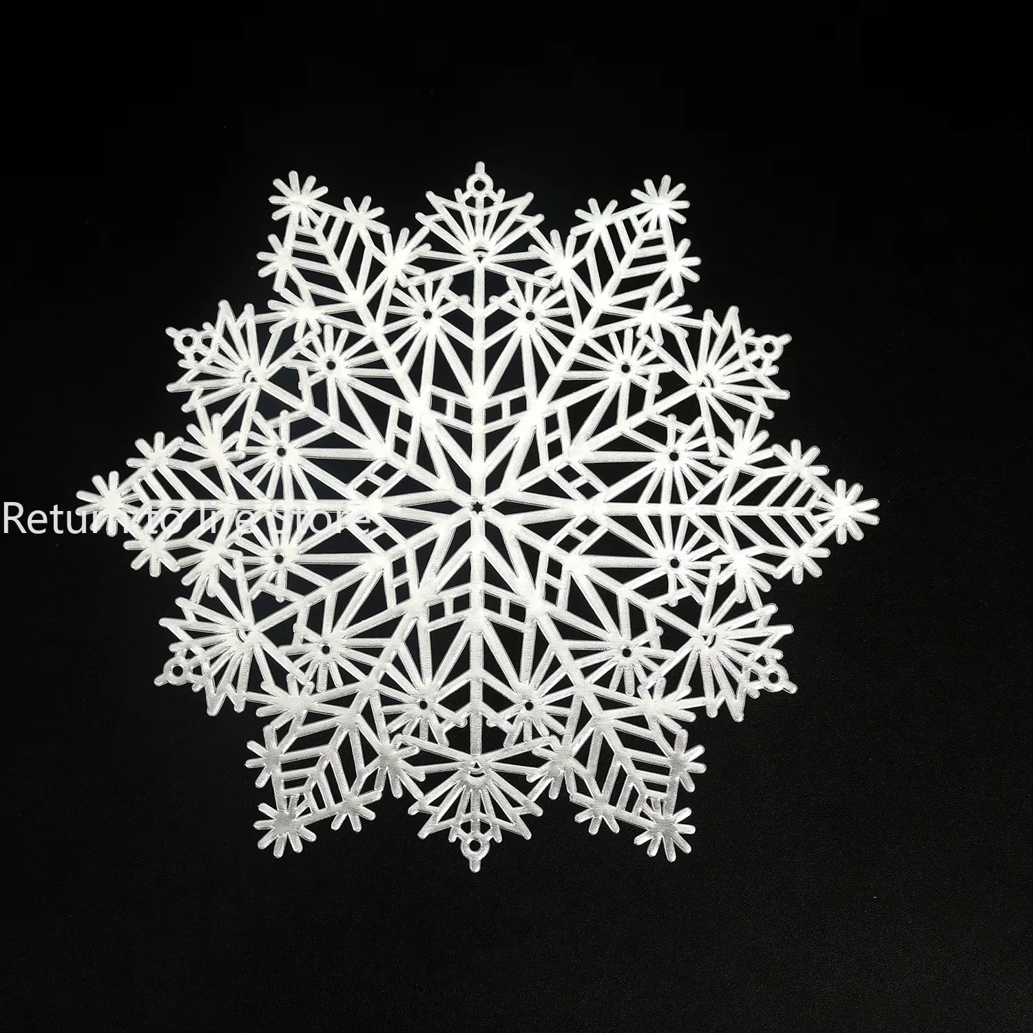 Sous-verre de tasse de flocon de neige de Noël