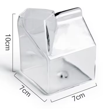 Verre de lait carré de 12oz 350ml