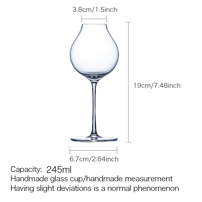 CRISON TT6201 Verre à whisky 245 ml Tasse de dégustation en cristal avec couvercle pour une expérience de saveur améliorée