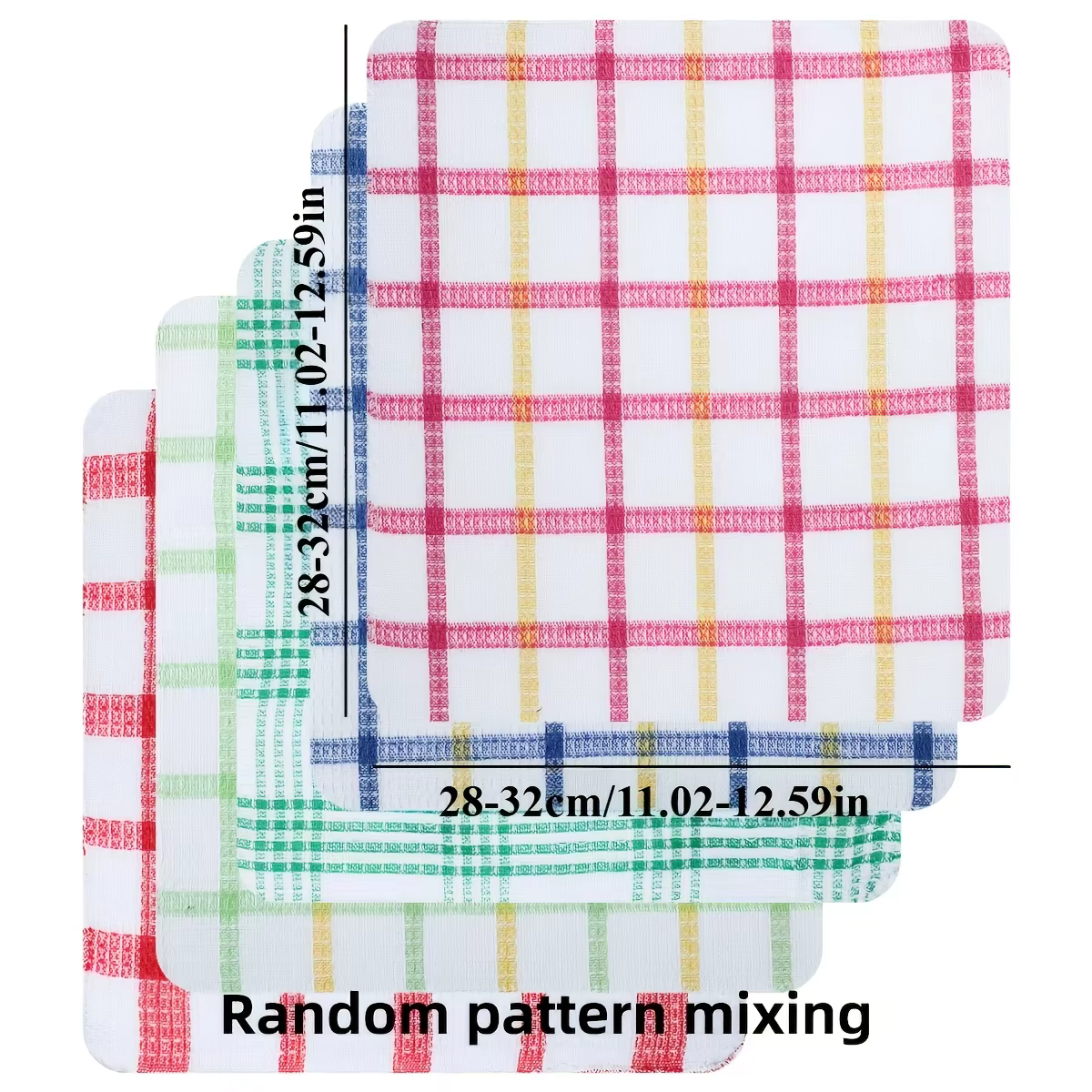 Serviettes de cuisine à carreaux