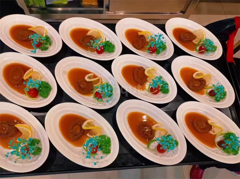 Vaisselle elliptique ovale en céramique assiette blanche plat avec couvercle tasse à légumes hôtel créatif restaurant fromage cuit riz bol profond
