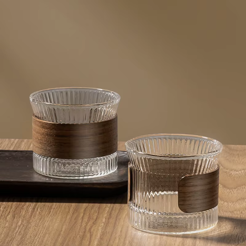 Mug à café en verre de style japonais