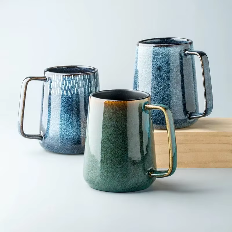 Grands tasses à café en céramique de 24OZ/700ml avec poignée