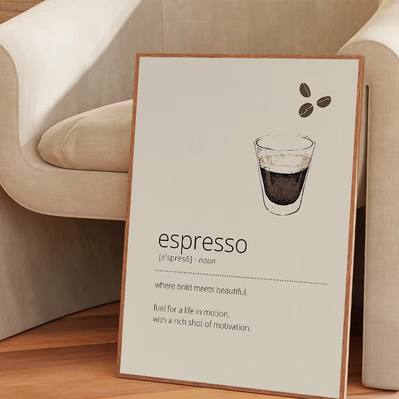 Affiches et imprimés de boissons expresso Matcha Latte Yerba Mate