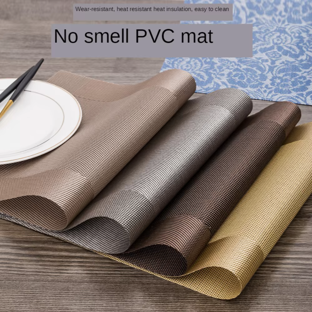 Napperons lavables en PVC pour tapis de Table à manger